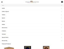 Tablet Screenshot of furqaanbookstore.com